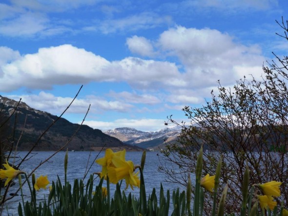 Spring arrives on Loch Goil