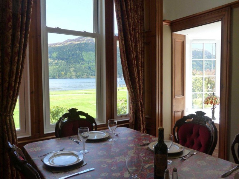 Dining Room overlooking Loch Goil